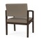Lesro Lenox Wood Wide Guest Chair Wood Frame, Mocha, MD Farro Upholstery LW1201 - alternate 3